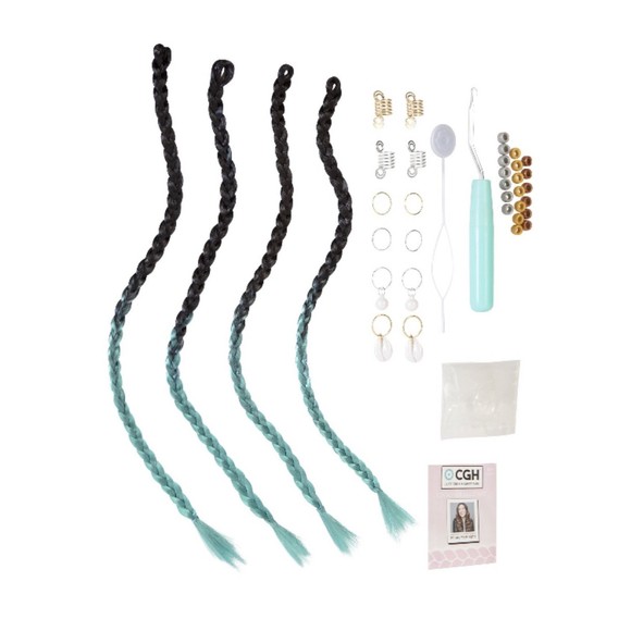 CGH Cute Girls Hairstyles Festival Hair Crochet Kit - Picture 4 of 7